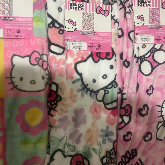 Hello Kitty Throw 3 blankets